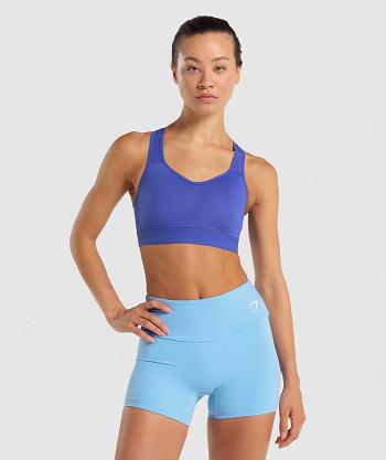 Gymshark Lightweight High Support Ženske Sportski Grudnjak Tamno Plave | HR 3319BEX